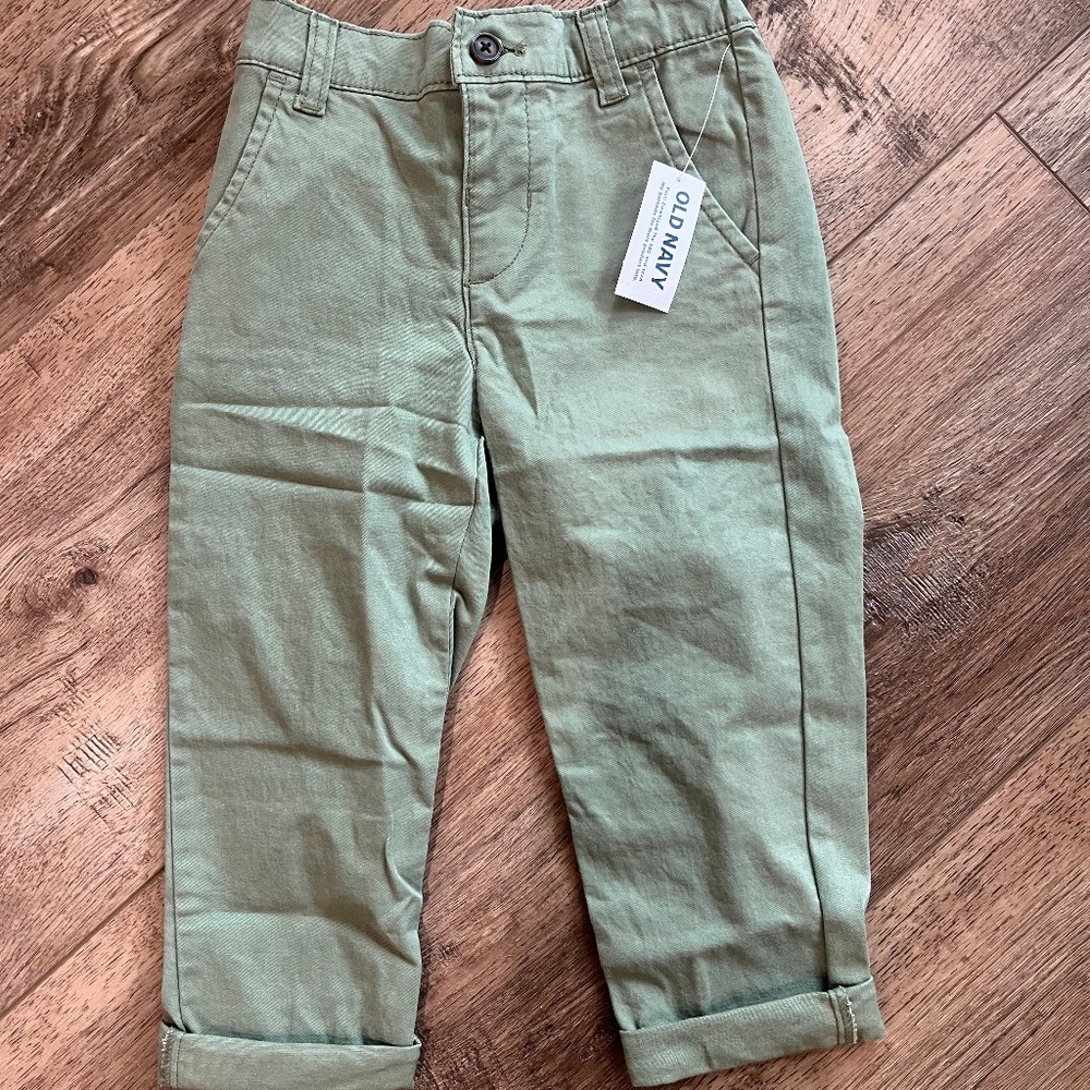 Built-In Flex Loose Taper Chino Pants for Toddler Boys